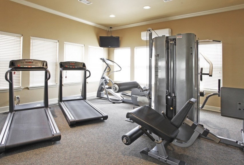 Fitness center with cardio equipment