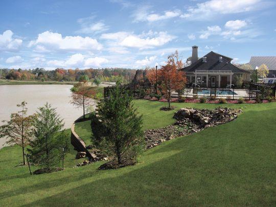 Waterfront view with pool and clubhouse